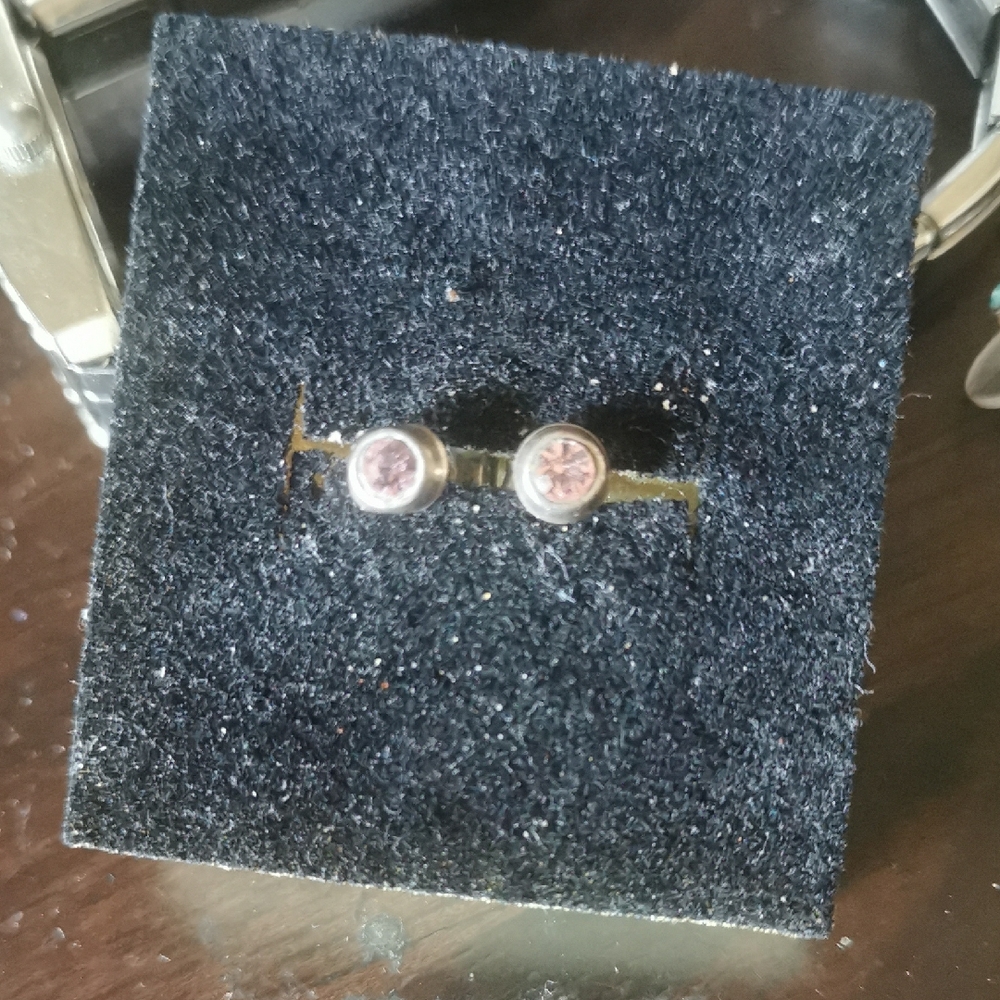 Pink Diamond Earrings